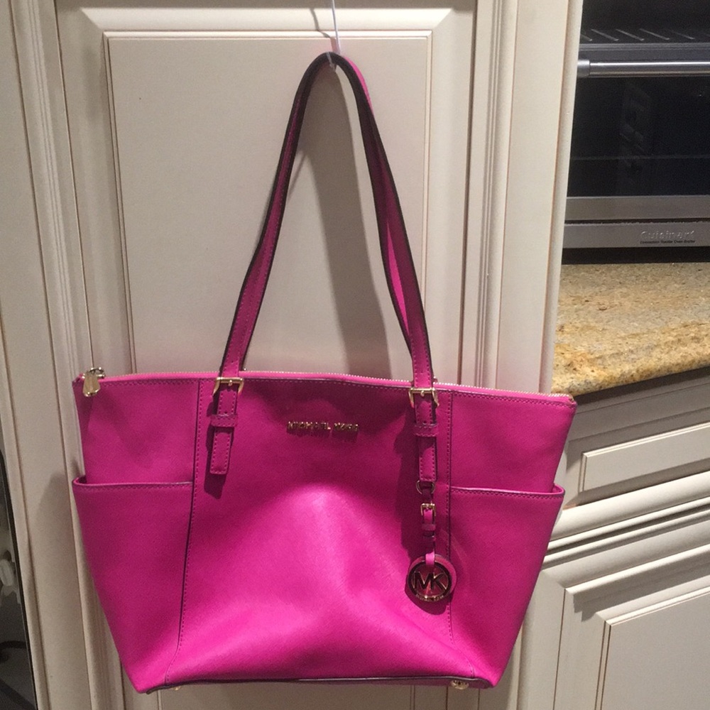 Michael Kors Jersey Saffiano Leather Tote